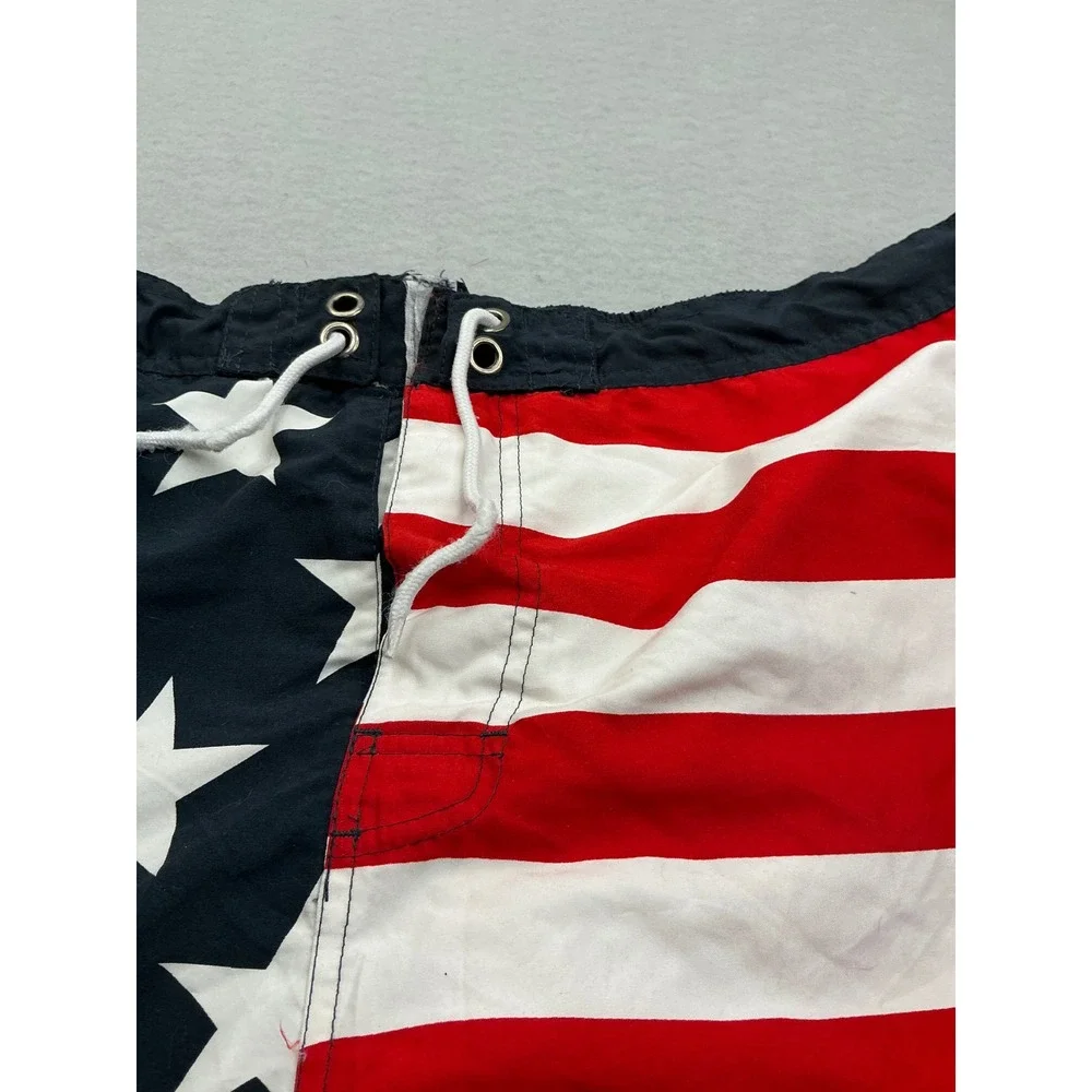 U.S. Polo Assn. Swim Trunks American Flag Stars Stripe XL Patriotic Board Shorts